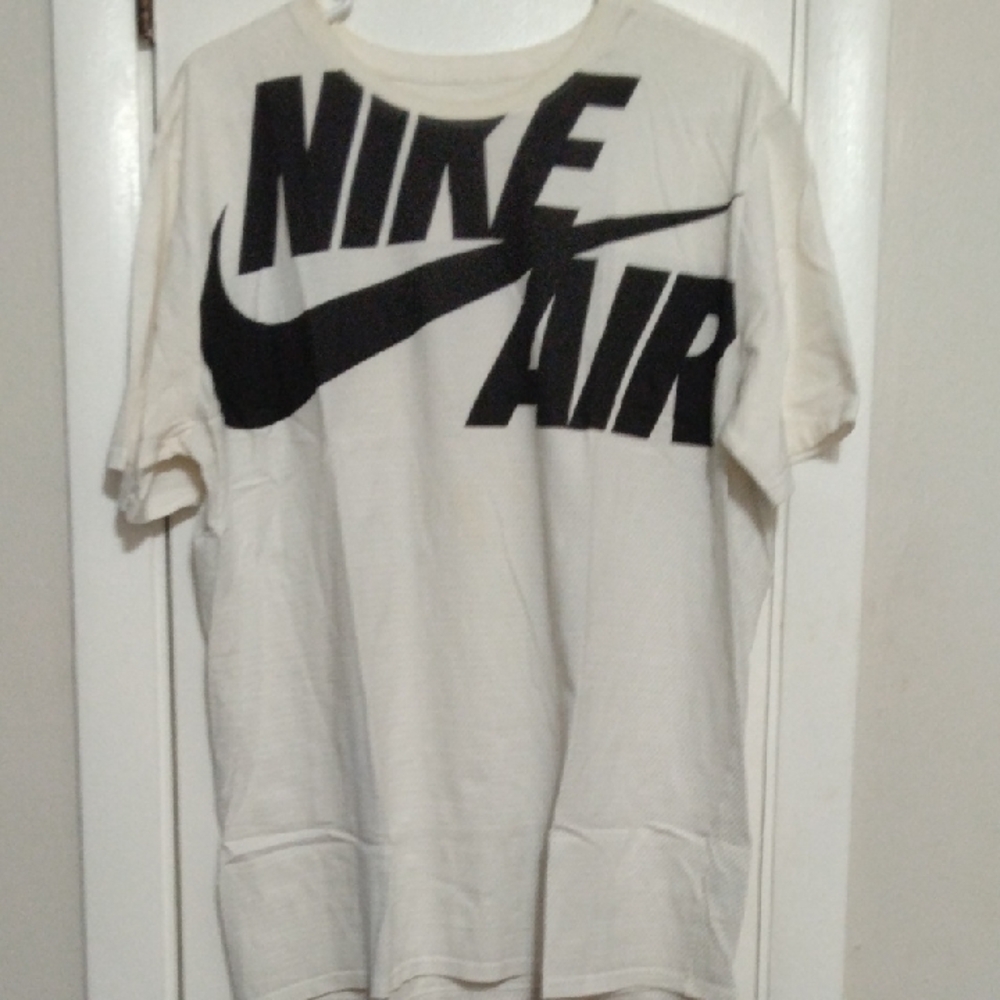 Nike Air Cream T-Shirt with Black Logo
